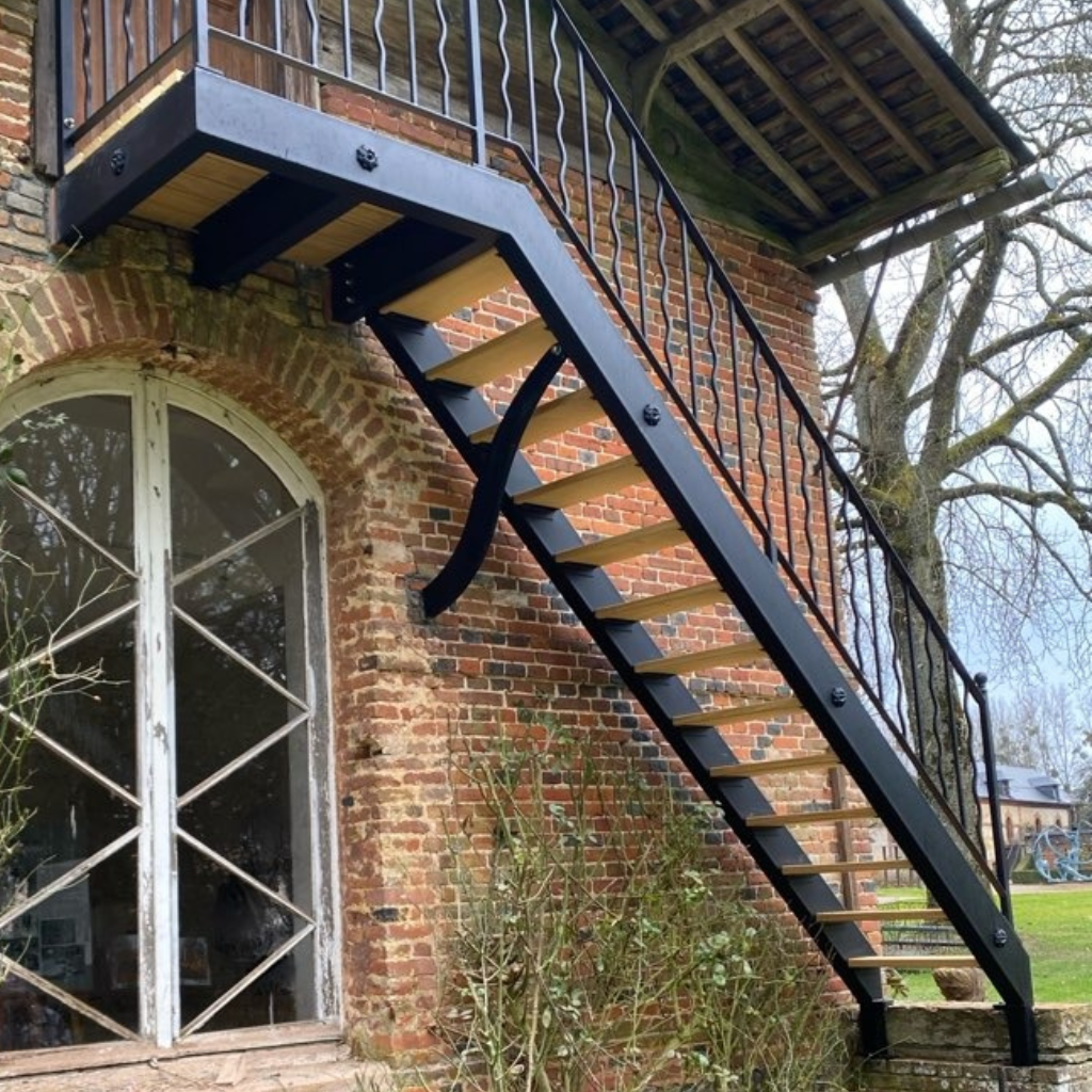 escalier extérieur sur mesure